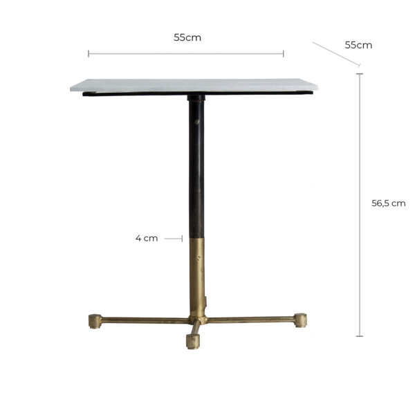 MESA AUXILIAR CUADRADA BAR DISEÑO - Imagen 4