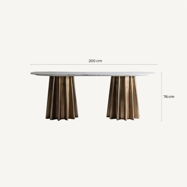 MESA COMEDOR LEZEY LARGA 200x100x76 - Imagen 5