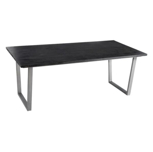 MESA COMEDOR NEGRO MADERA SALÓN