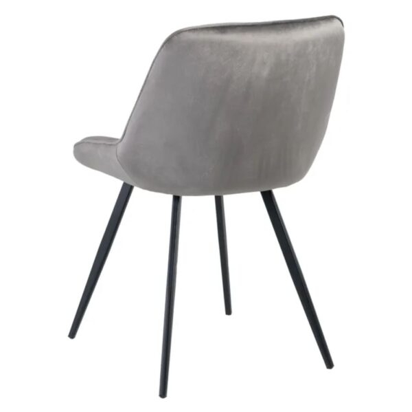 SILLA TERCIOPELO GRIS (PACK 4UDS) - Imagen 4