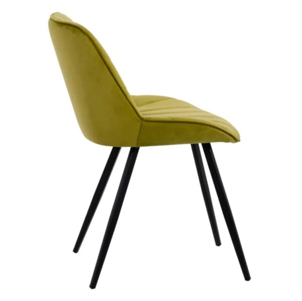 SILLA TERCIOPELO VERDE (PACK 4UDS) - Imagen 3