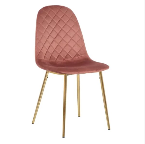 SILLA TERCIOPELO ROSA SALÓN (PACK 4UDS)