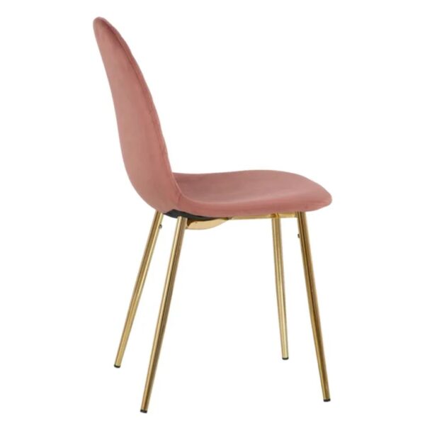 SILLA TERCIOPELO ROSA SALÓN (PACK 4UDS) - Imagen 3