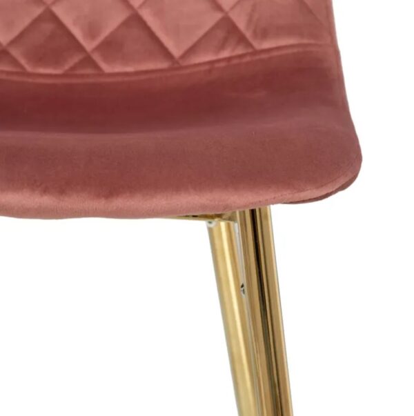 SILLA TERCIOPELO ROSA SALÓN (PACK 4UDS) - Imagen 4