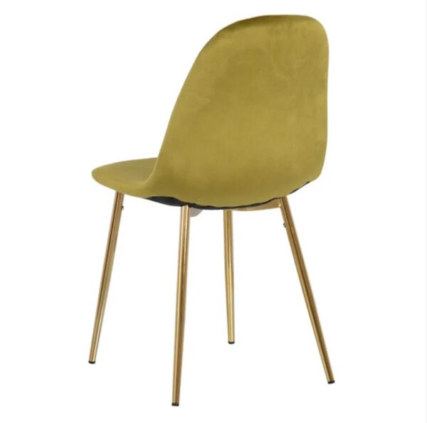 SILLA TERCIOPELO VERDE SALÓN (PACK 4UDS) - Imagen 4