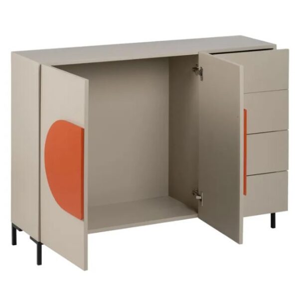 APARADOR NECTO TAUPE DM-METAL SALÓN - Imagen 3