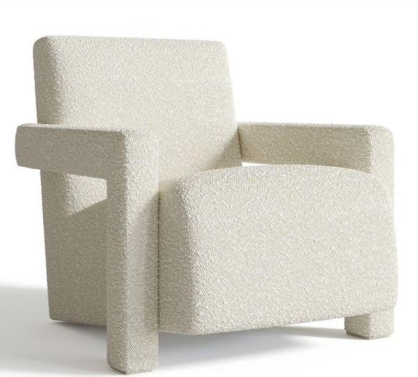 SILLON BOUCLÉ BLANCO DISEÑO