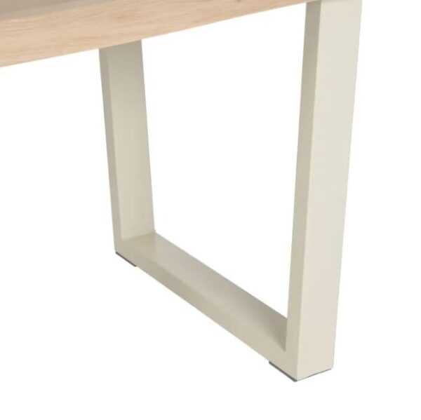 MESA COMEDOR NATURAL-CREMA DM-METAL - Imagen 3