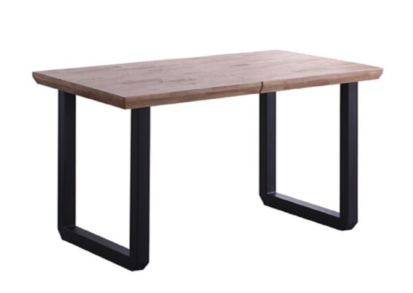 MESA COMEDOR EXTENSIBLE ROMA ROBLE HONEY / NEGRO  140-18-220x80x77