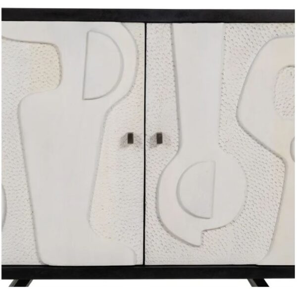 MUEBLE RECIBIDOR BLANCO-NEGRO - Imagen 4