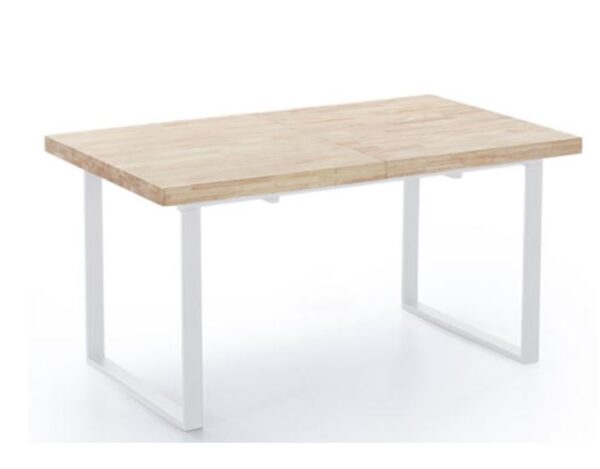 MESA COMEDOR FIJA NATURAL ROBLE NORDISH / BLANCO 140x80x76,5