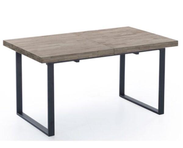 MESA COMEDOR EXTENSIBLE NATURAL ROBLE AMERICAN / NEGRO