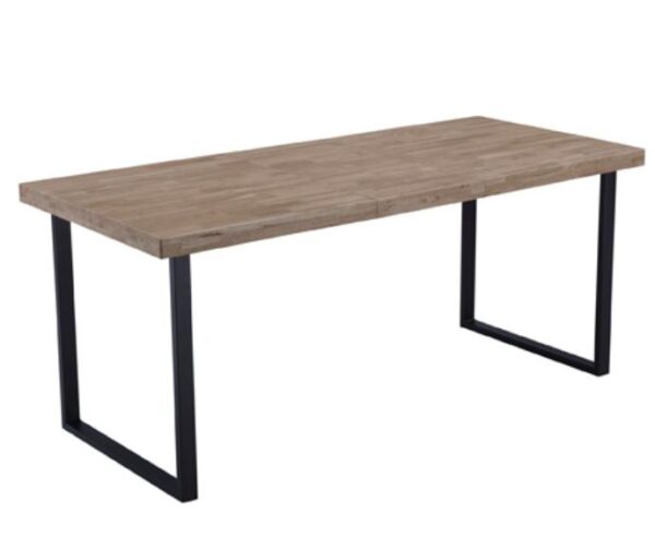 MESA COMEDOR FIJA NATURAL ROBLE NORDISH / NEGRO SALÓN