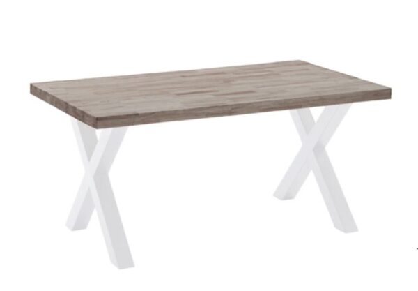 MESA COMEDOR FIJA X-LOFT ROBLE AMERICAN / BLANCO 160x90x76