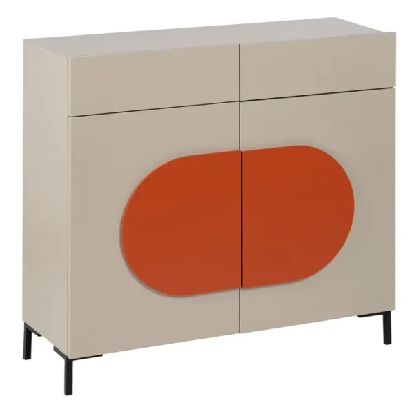 MUEBLE RECIBIDOR NECTO TAUPE DM-METAL