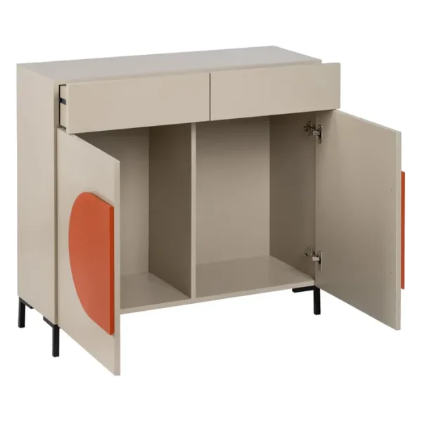 MUEBLE RECIBIDOR NECTO TAUPE DM-METAL - Imagen 3