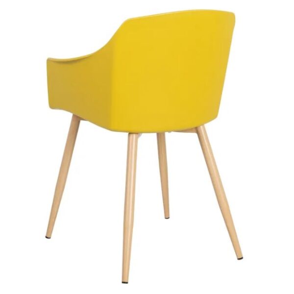 SILLA AMARILLO PP/METAL (PACK 4UDS) - Imagen 4