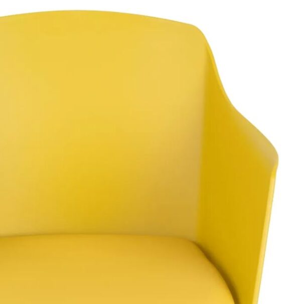 SILLA AMARILLO PP/METAL (PACK 4UDS) - Imagen 5