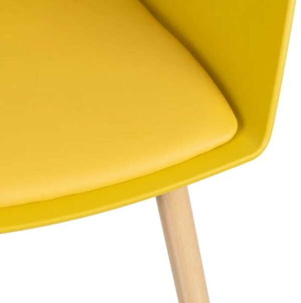 SILLA AMARILLO PP/METAL (PACK 4UDS) - Imagen 6