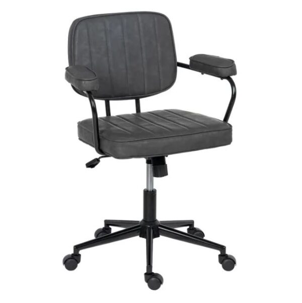 SILLA RUEDAS NEGRO METAL / SIMIL PIEL