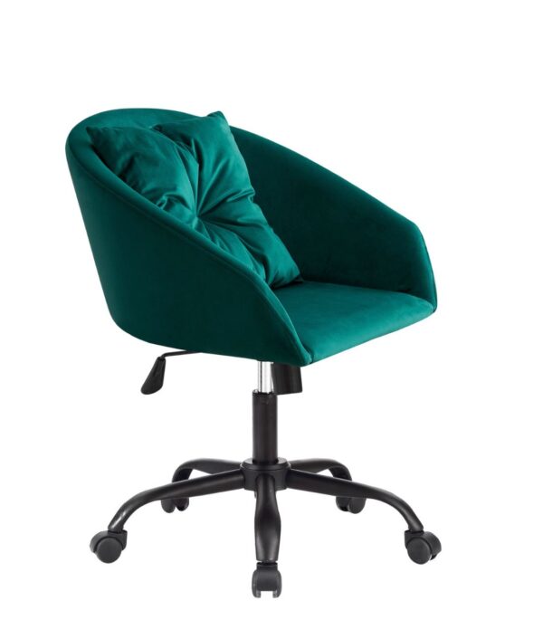 SILLÓN GIRATORIO CUSHION VELVET VERDE