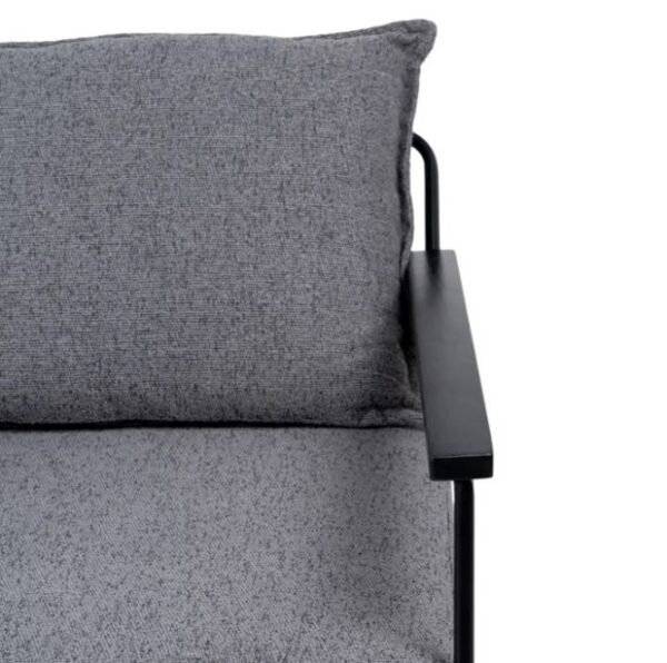 SILLÓN GRIS TEJIDO-METAL SALÓN - Imagen 5