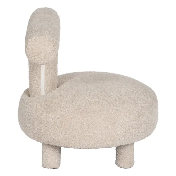 SILLA BEIGE TEJIDO SALÓN - Imagen 4