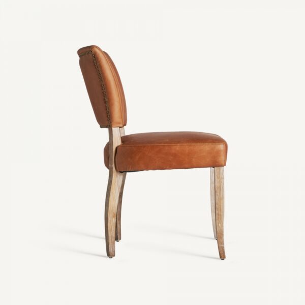 SILLA CLASICA PIEL MARRON - Imagen 4