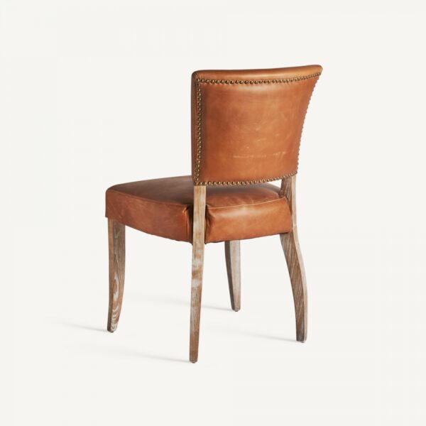 SILLA CLASICA PIEL MARRON - Imagen 5