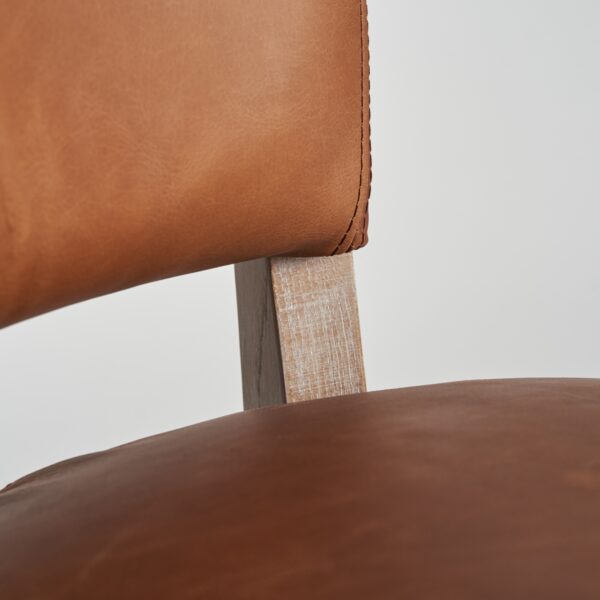 SILLA CLASICA PIEL MARRON - Imagen 7