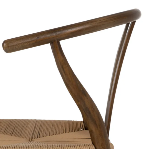 SILLA MADERA DE OLMO NATURAL 56 X 48 X 78 CM - Imagen 5