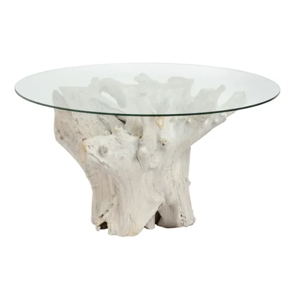 MESA COMEDOR BLANCO ROZADO 140 X 140 X 75 CM