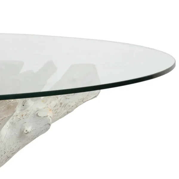 MESA COMEDOR BLANCO ROZADO 140 X 140 X 75 CM - Imagen 6