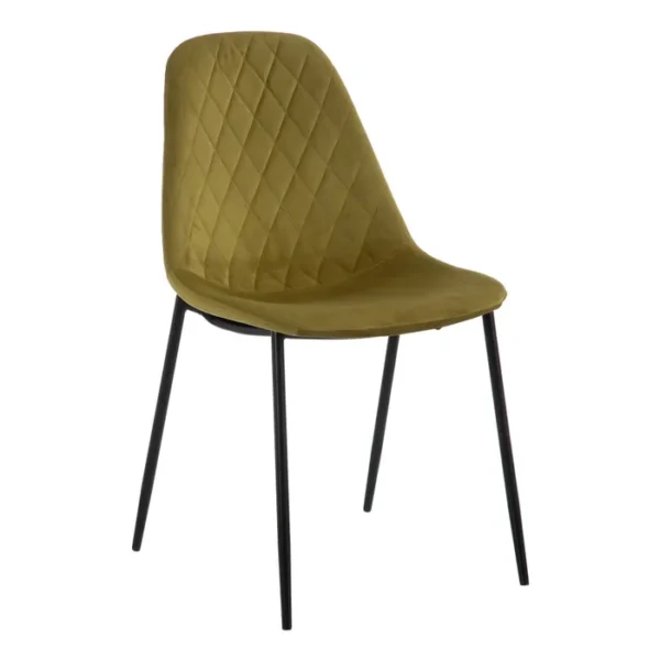 SILLA VERDE TEJIDO-METAL SALÓN 46 X 51 X 83,50 CM (PACK DE 4)