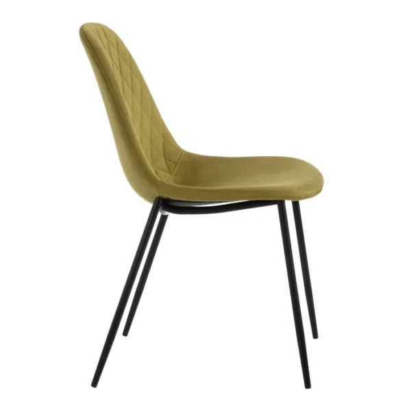 SILLA VERDE TEJIDO-METAL SALÓN 46 X 51 X 83,50 CM (PACK DE 4) - Imagen 3