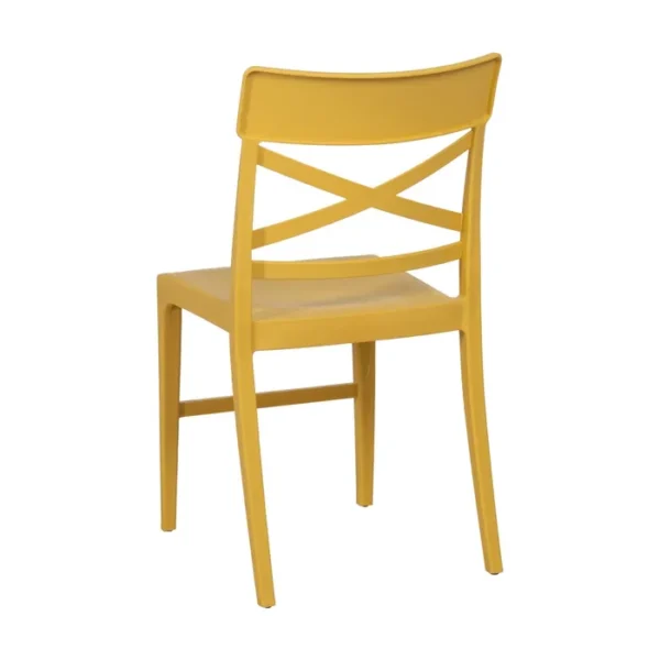 SILLA AMARILLO POLIPROPILENO CONTRACT 44 X 51 X 84 CM (PACK DE 4) - Imagen 4