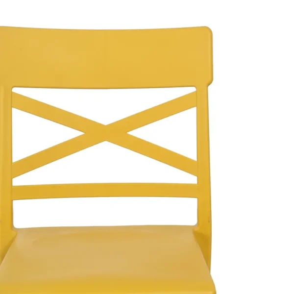 SILLA AMARILLO POLIPROPILENO CONTRACT 44 X 51 X 84 CM (PACK DE 4) - Imagen 5