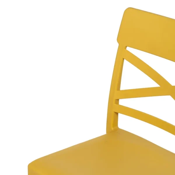 SILLA AMARILLO POLIPROPILENO CONTRACT 44 X 51 X 84 CM (PACK DE 4) - Imagen 6